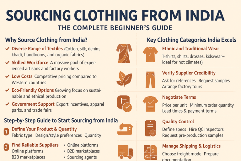 Sourcing Clothing from India: The Complete Beginner’s Guide